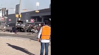 RAW: Aftermath Of Deadly Crash In El Paso