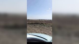 Plane plummets into ground near occupied vehicle(repost)