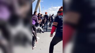 Chicago Bears Fan KO'd By Sucker Punch