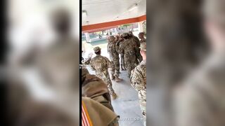 Soldiers Brawl Over Who Loves the Country More