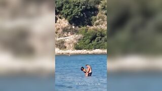 Shameless Straight Couple In Greece