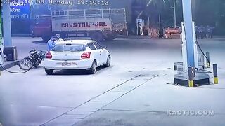 Driver Sends Gas Station Employees To The Hospital