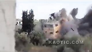 War Zone Footage: Civilian House Becomes Another Victim