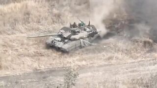 T90MS Drives Over Friendly Land Mine
