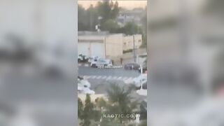 War Zone Footage: Hamas Fighters Shooting Civilian Vehicles