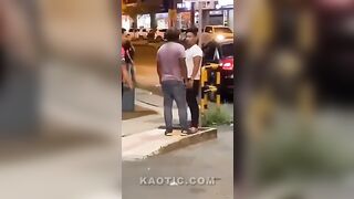 Street Bully gets Beaten Up