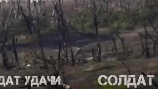 Ukrainian Soldier Tries To Homerun Live Explosive