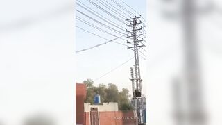 Pole Climber Zapped In Pakistan