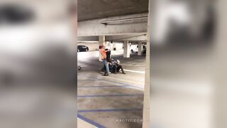 Parking Garage Brawl In LA