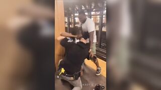 Guy Resist Arrest - Gets Tased, Maced and Punched