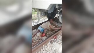 Angolan has arm and leg severed by train