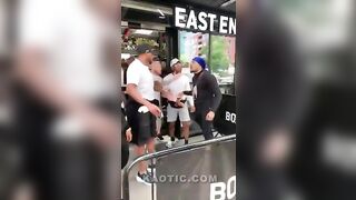 Former boxing champ guard vs. Drunk asshole(repost)