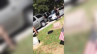 Ruthless Women Fight at Cemetary