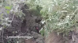 Storming of Ruzzian positions by Ukrainian soldiers