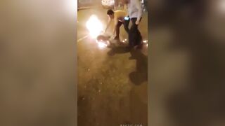 Pathetic: Guy Tries Lighting GF on Fire After Breakup