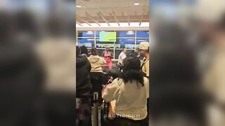 Relax fight in airport