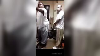 Inmate is knocked out with a slap