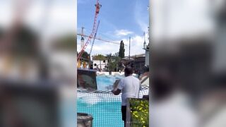 Attraction collapses at a theme park in Germany