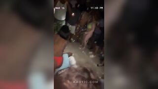 Bikini Girls Fight at Beach at Night