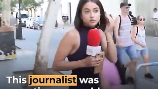 Perv Pinches Girl's Butt on Live TV - gets arrrested