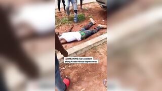 Ejected Nigerian Driver Left With Both Legs Broken