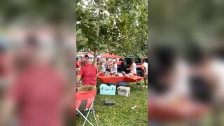 Brawl Between Mom & Students At Indiana University Tailgate