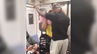 Longer version of Couple having sex on NY subway