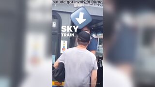 Old Man Beats Punk in Bus