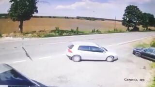 Dumbass gets killed in Romania