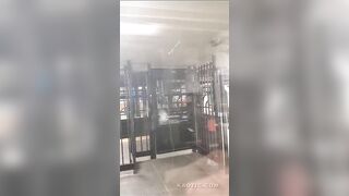 NYC MTA Bum Fight