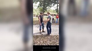 White man beats another white man for reasons unknown