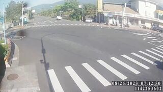 Taiwan Biker Goes into Flight Mode