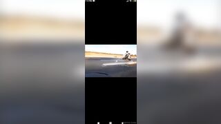 Biker saving friend before he turned into ghostrider