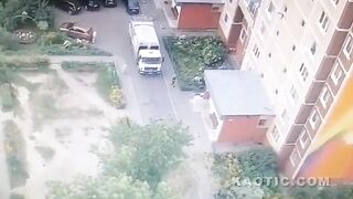 Old Woman Killed By Garbage Truck In Russia