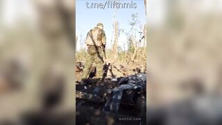 Many rotting corpses of Ukrainians, in the captured positions