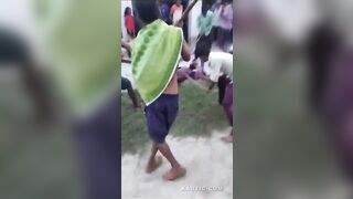 Thief Clubbed By Angry Villagers In India