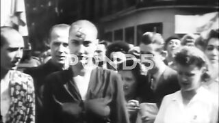 Vintage WWII: French female traitors are publicly humiliated. (Short.)