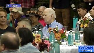 Joe Biden Falls Asleep During Hawaii Memorial for Those Dead