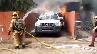 Man Storms His Burning Home For Dog