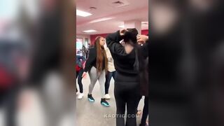 White Teachers stop Black Female Fight