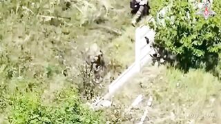 Drone Takes Out 4 Ukrainian Saboteurs Hiding In Building