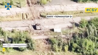 Destruction of Russian BMPT Terminator