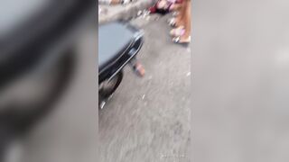 Seconds After Deadly Drive By Shooting In Ecuador