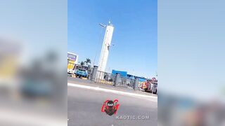 Another Angle Of Crazy Jump From Water Tower In Brazil