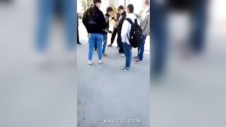 Immigrants Assault Local Guy in Russia