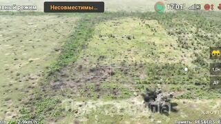 Death agony. Ukrainian twitches before death after the arrival of a kamikaze drone