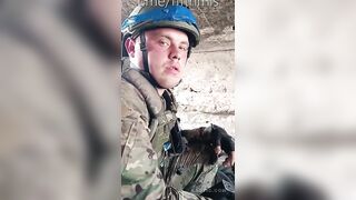 Soldier Hides Among Dead Fighters to Avoid Artillery Strike