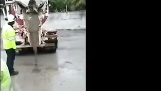 Cement mixer truck accident compilation.