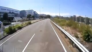 Japanese Biker Had No Chance