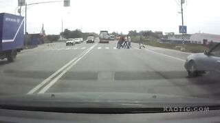 Truck VS pedestrians In Poland(repost)